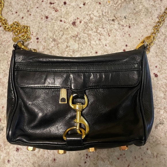 Rebecca Minkoff Black Julian bag w/gold hardware - Picture 3 of 3